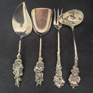 Reed & Barton Ornate Silver Serving Set